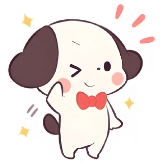 😉 emoji Маленький щенок @Nyasticks Telegram sticker 22 of 41