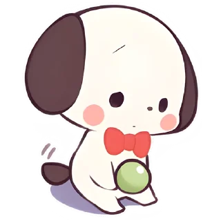 😔 emoji Маленький щенок @Nyasticks Telegram sticker 20 of 41