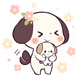 🥰 emoji Маленький щенок @Nyasticks Telegram sticker 15 of 41