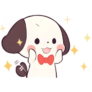 🥰 emoji Маленький щенок @Nyasticks Telegram sticker 8 of 41