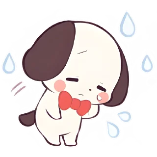 😞 emoji Маленький щенок @Nyasticks Telegram sticker 10 of 41