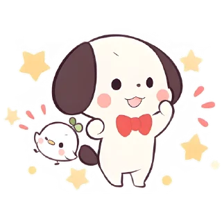 🥳 emoji Маленький щенок @Nyasticks Telegram sticker 14 of 41