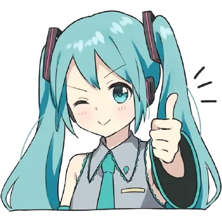Sticker from Hatsune Miku @hoshiyaku