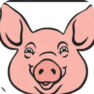 👂 emoji Свиньи 🐷❤️💪🏿 @Stikerhi_bot Telegram sticker 7 of 14