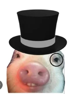 ⭐️ emoji Свиньи 🐷❤️💪🏿 @Stikerhi_bot Telegram sticker 8 of 14