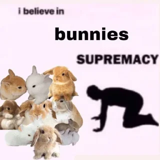 Sticker from Уважайте кроликов больше