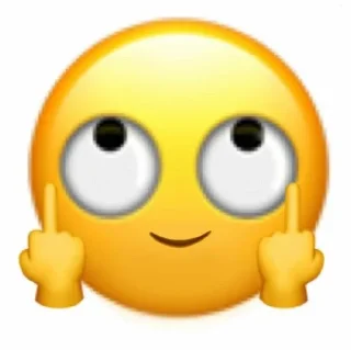 🖕 emoji silly ass Telegram sticker 15 of 39