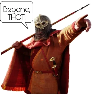 Sticker from Anglo-Saxon shenanigans