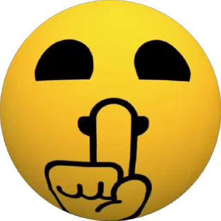 🤫 emoji Любимые стикеры Telegram sticker 14 of 29