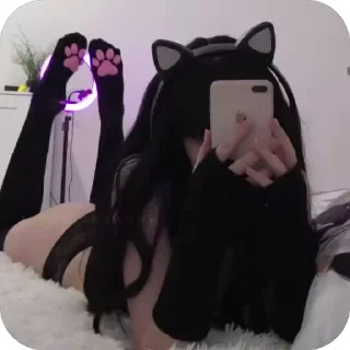 🐈‍⬛ emoji Любимые стикеры Telegram sticker 7 of 29