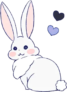 🐰 emoji Милашка @Lucegraph Telegram sticker 21 of 40