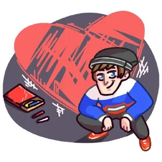 ❤️ emoji Славик в толстовке @TgSticker Telegram sticker 13 of 51