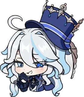 💧 emoji Chibi Furina :: @Furina_lover Telegram sticker 15 of 73
