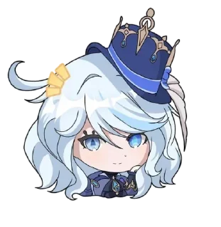 💧 emoji Chibi Furina @anime4_arts Telegram sticker 19 of 61