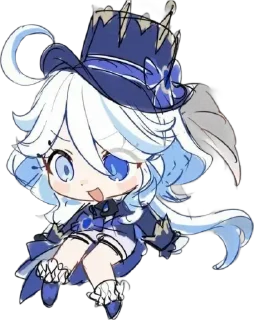 💧 emoji Chibi Furina :: @Furina_lover Telegram sticker 12 of 73