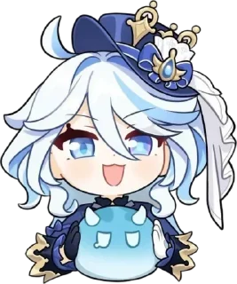 💧 emoji Chibi Furina :: @Furina_lover Telegram sticker 7 of 73