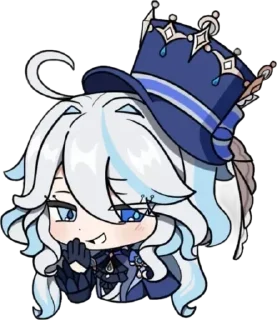 💧 emoji Chibi Furina @anime4_arts Telegram sticker 15 of 61
