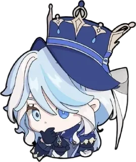 💧 emoji Chibi Furina :: @Furina_lover Telegram sticker 16 of 73