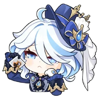💧 emoji Chibi Furina @anime4_arts Telegram sticker 21 of 61