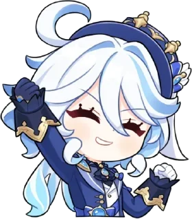 💧 emoji Chibi Furina @anime4_arts Telegram sticker 22 of 61