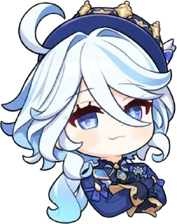 💧 emoji Chibi Furina @anime4_arts Telegram sticker 24 of 61