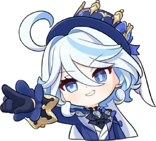 💧 emoji Chibi Furina :: @Furina_lover Telegram sticker 6 of 73