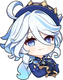 💧 emoji Chibi Furina :: @Furina_lover Telegram sticker 24 of 73