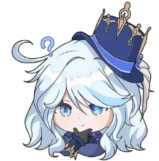 💧 emoji Chibi Furina :: @Furina_lover Telegram sticker 20 of 73