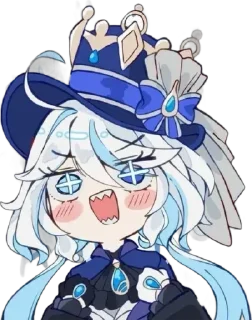 💧 emoji Chibi Furina @anime4_arts Telegram sticker 2 of 61