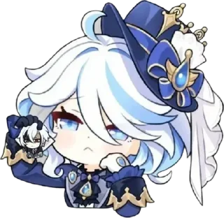 💧 emoji Chibi Furina :: @Furina_lover Telegram sticker 8 of 73