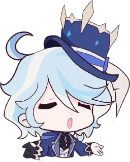 💧 emoji Chibi Furina @anime4_arts Telegram sticker 3 of 61