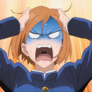 😰 emoji Кугисаки Нобара. АААААААА Telegram sticker 6 of 20