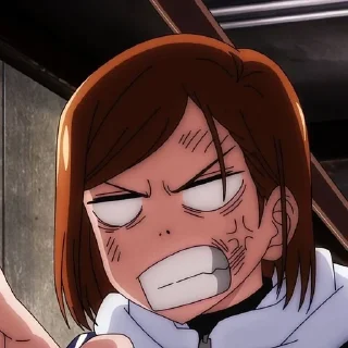 😡 emoji Кугисаки Нобара. АААААААА Telegram sticker 5 of 20