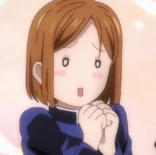 🥰 emoji Кугисаки Нобара. АААААААА Telegram sticker 1 of 20