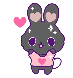 ❤️ emoji Bunny @stickersb2b Telegram sticker 7 of 44