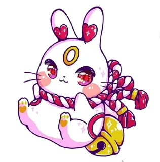 😻 emoji Bunny @stickersb2b Telegram sticker 5 of 44