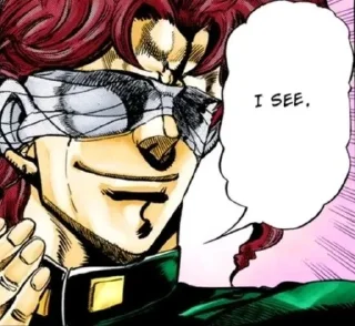 Sticker from JJBA