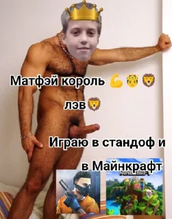 Sticker from Матфей крутой про🦁😮‍💨🥵🥶