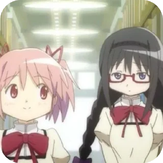 Sticker from 🎀Madoka and Homura🪻 @MadokaMagicaDailyConfession