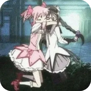 Sticker from 🎀Madoka and Homura🪻 @MadokaMagicaDailyConfession