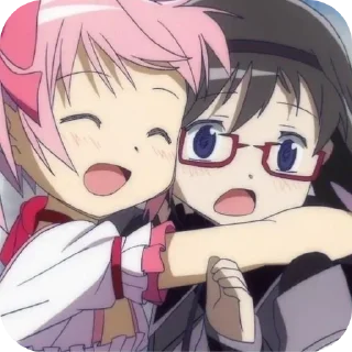 Sticker from 🎀Madoka and Homura🪻 @MadokaMagicaDailyConfession
