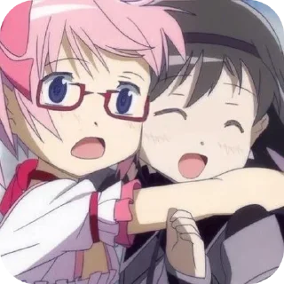 Sticker from 🎀Madoka and Homura🪻 @MadokaMagicaDailyConfession