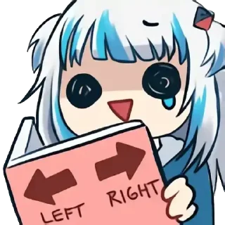 😵‍💫 emoji Gawr Gura chibi cute 1 Telegram sticker 9 of 16