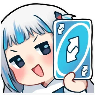 😃 emoji Gawr Gura chibi cute 1 Telegram sticker 16 of 16