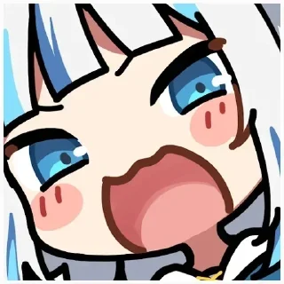 😩 emoji Gawr Gura chibi cute 1 Telegram sticker 4 of 16