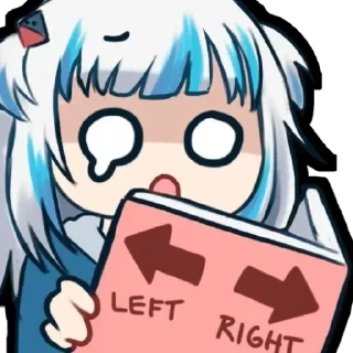 🥵 emoji Gawr Gura chibi cute 1 Telegram sticker 3 of 16