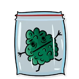 😐 emoji Shish by @lilcannabisdesign Telegram sticker 16 of 26