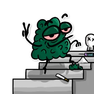 ✌️ emoji Shish by @lilcannabisdesign Telegram sticker 15 of 26