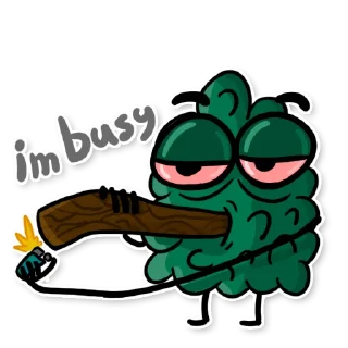 😒 emoji Shish by @lilcannabisdesign Telegram sticker 22 of 26