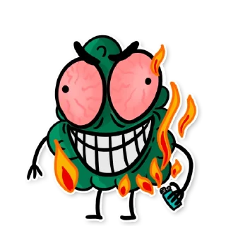 😳 emoji Shish by @lilcannabisdesign Telegram sticker 21 of 26